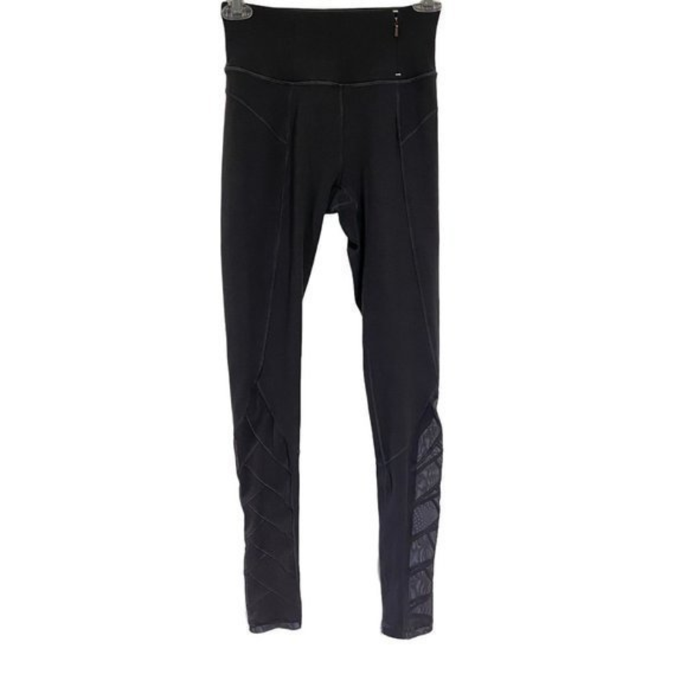 CALIA by Carrie Underwood Essential High Rise Gray Mesh Panel Leggings XS